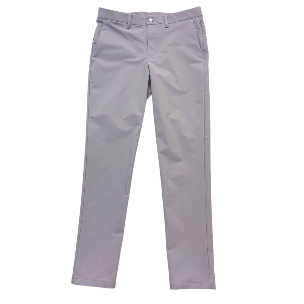 CRZ Yoga Golf Pants Gray Performance Stretch Pocket Chino Pant Mens Size 32x33